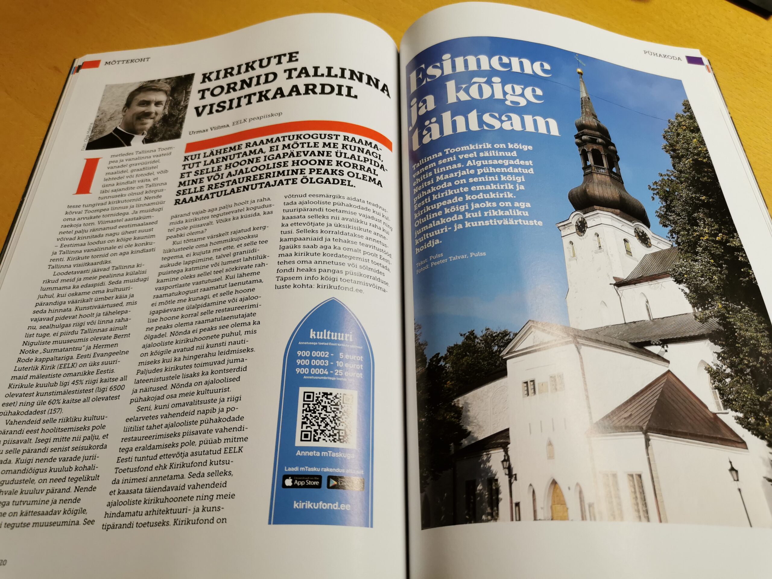 Ajakirja “Pulss” artikliseeria tutvustab Tallinna ajaloolisi kirikuid