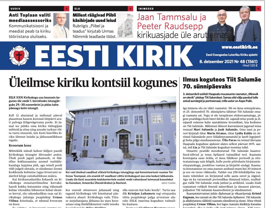 Eesti Kirik 08.12.2021