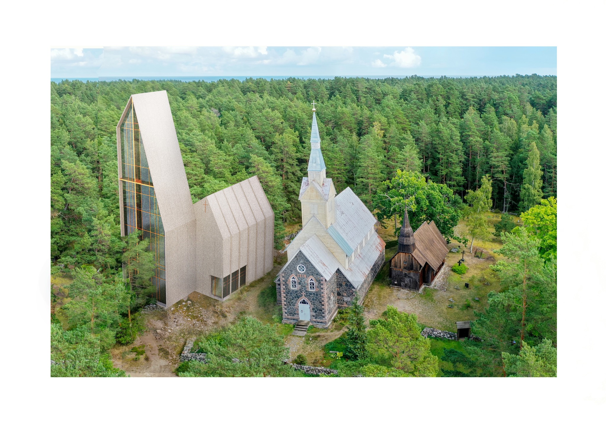 TEMPT Arhitektid: Ruhnu Uus Kirik saab olema Baltimaade kõrgeim puithoone