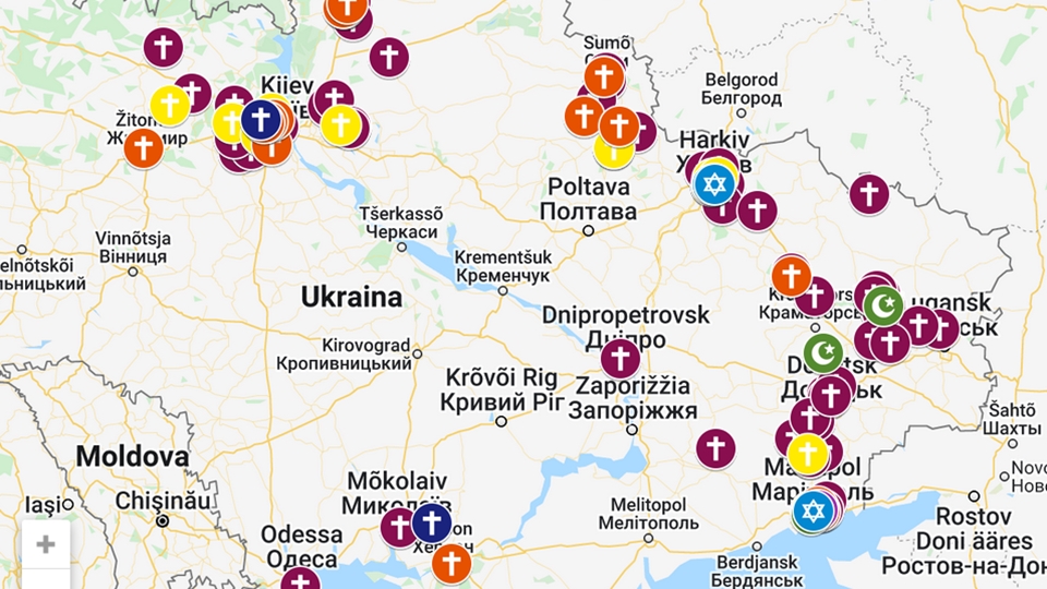 Ukraina sõjas on purustatud üle 100 pühakoja