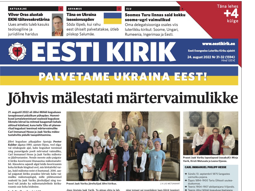 Eesti Kirik 24.08.2022