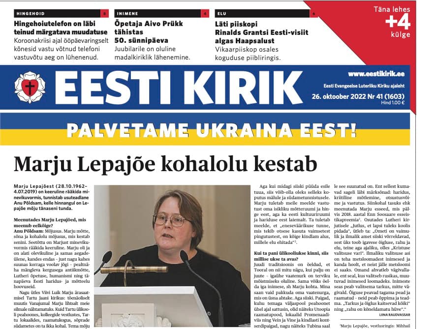 Eesti Kirik 26.10.2022