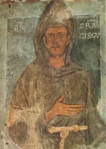 Teadaolevalt vanim säilinud fresko pühast Franciscusest, maalitud 1228-1229
