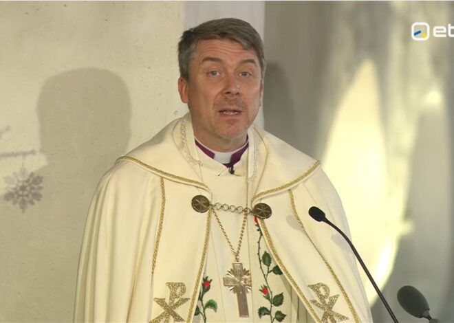 Peapiiskop Urmas Viilma jutlus jõuluõhtu jumalateenistusel Viljandi Jaani kirikus 24. detsembril 2023