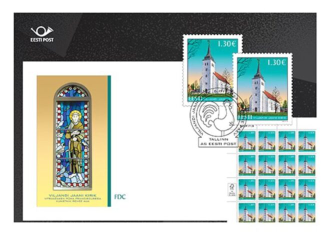 Kolmekuningapäeval esitletakse Viljandi Jaani kiriku pildiga postmarki