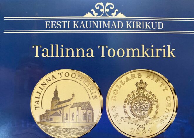 Esitleti Tallinna Toomkirikule pühendatud kuldmünti