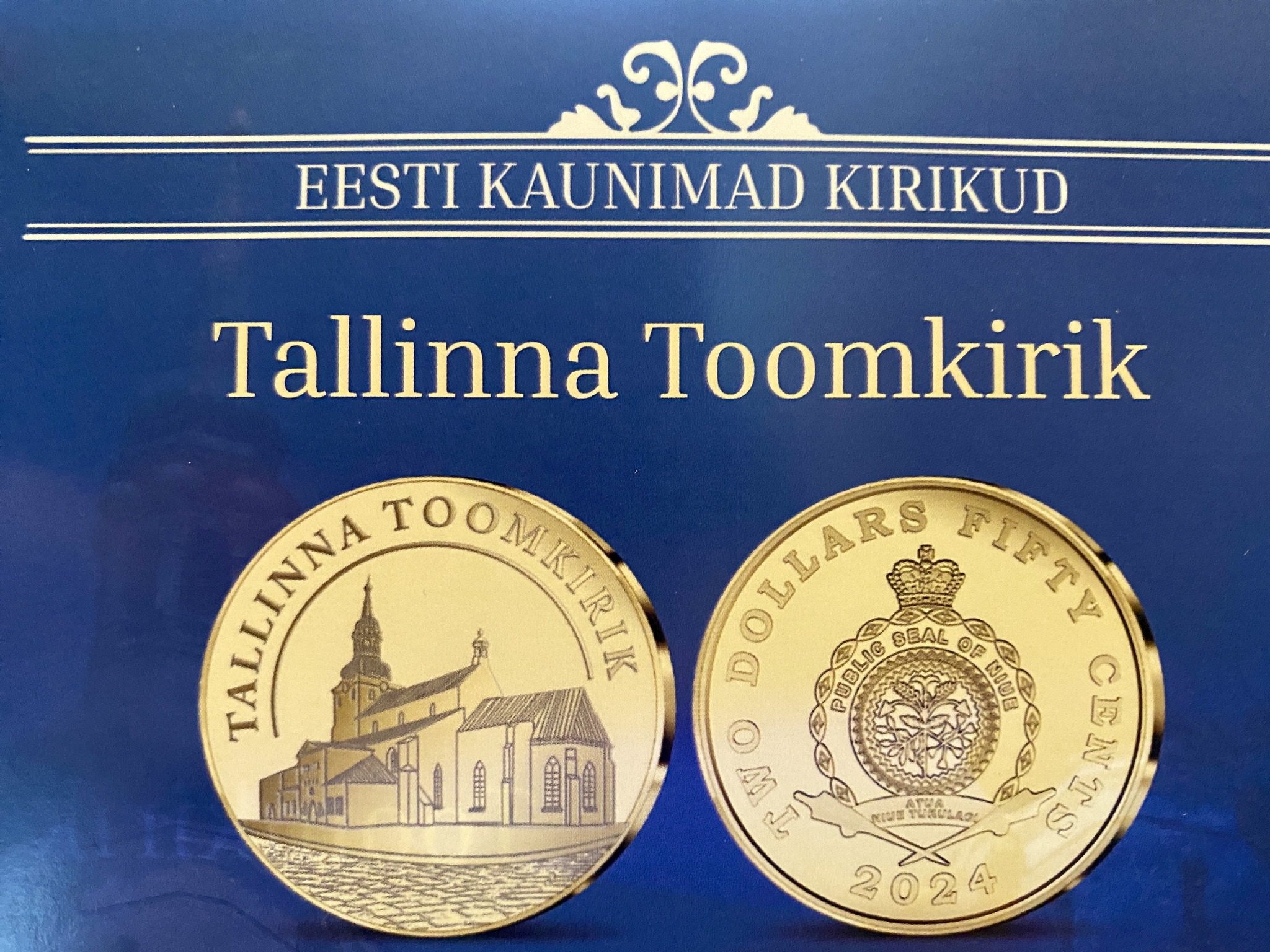 Esitleti Tallinna Toomkirikule pühendatud kuldmünti