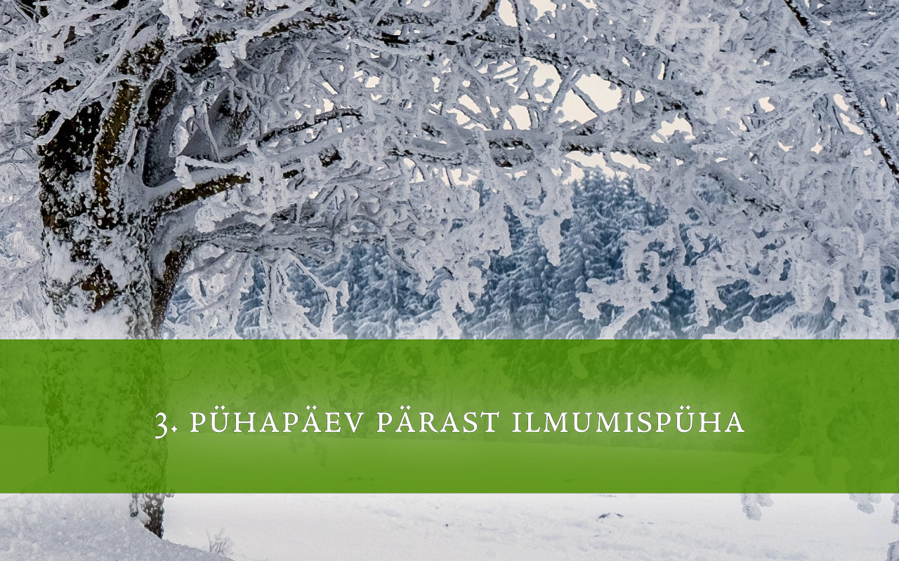 3. pühapäev pärast ilmumispüha