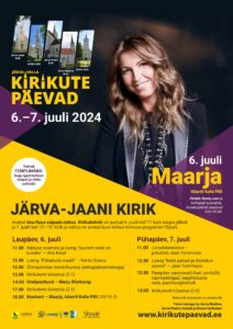 Järva valla 2024. aasta kirikute päevade plakat