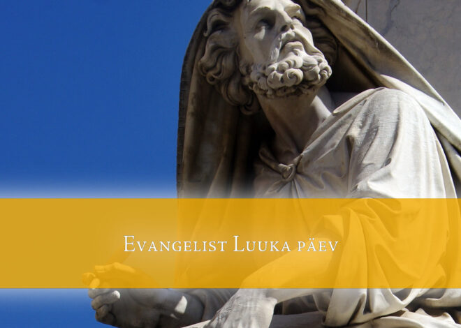 18. oktoober on evangelist Luuka päev ehk luukapäev