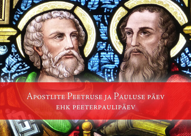 29. juuni on apostlite Peetruse ja Pauluse päev ehk peeterpaulipäev