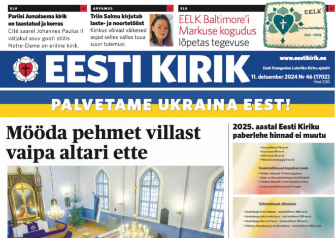 Eesti Kirik 11.12.2024