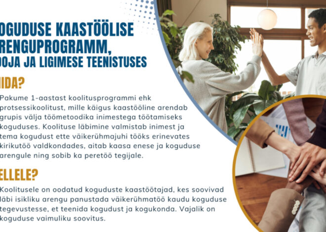 EELK Misjonikeskuse Arenguprogramm “Looja ja ligimese teenistuses” koguduse kaastöölistele