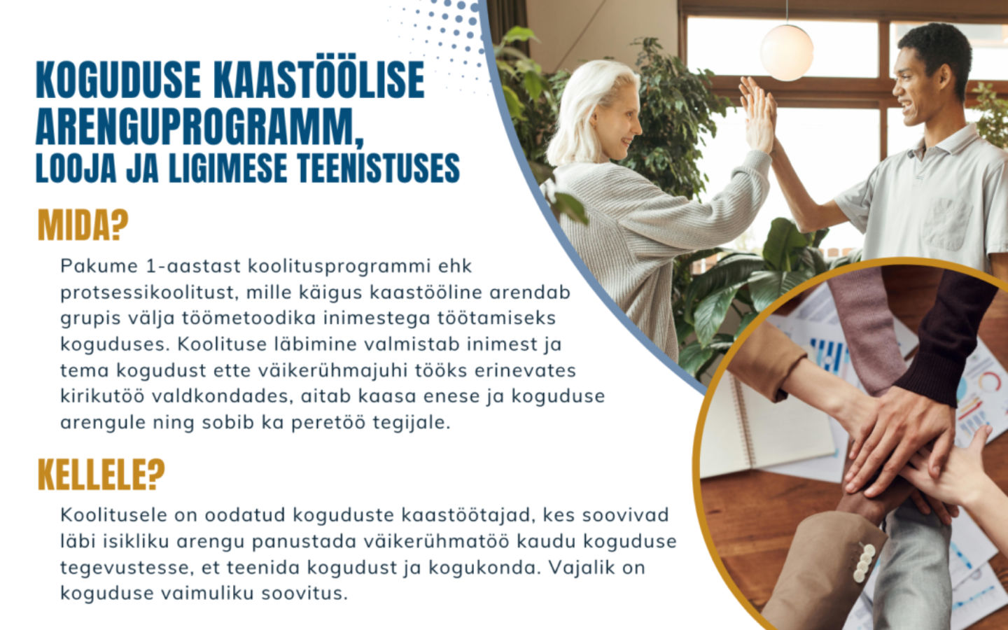 EELK Misjonikeskuse Arenguprogramm “Looja ja ligimese teenistuses” koguduse kaastöölistele