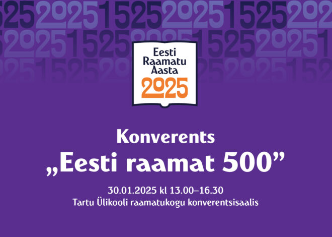 Konverents “Eesti raamat 500”