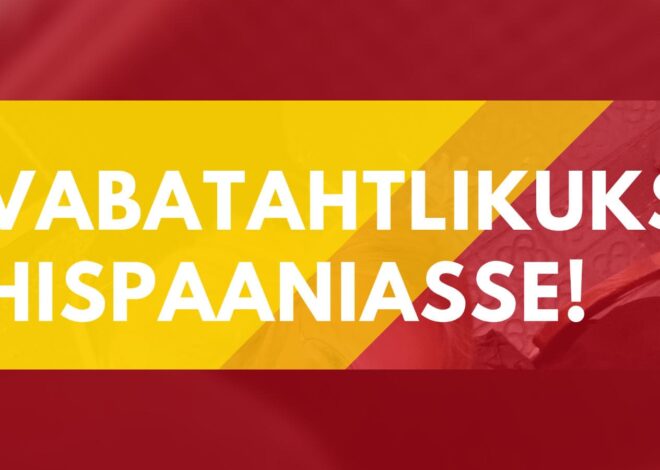 Vabatahtlikuks Hispaaniasse!