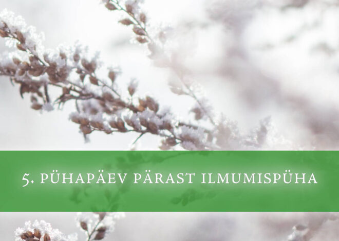 5. pühapäev pärast ilmumispüha