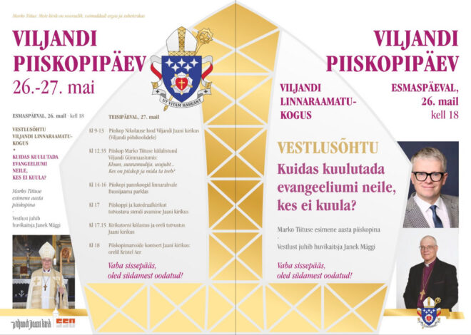 Viljandis toimub 26.-27. mail Piiskopipäev