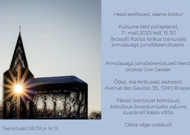 Eestikeelne jumalateenistus Brüsselis