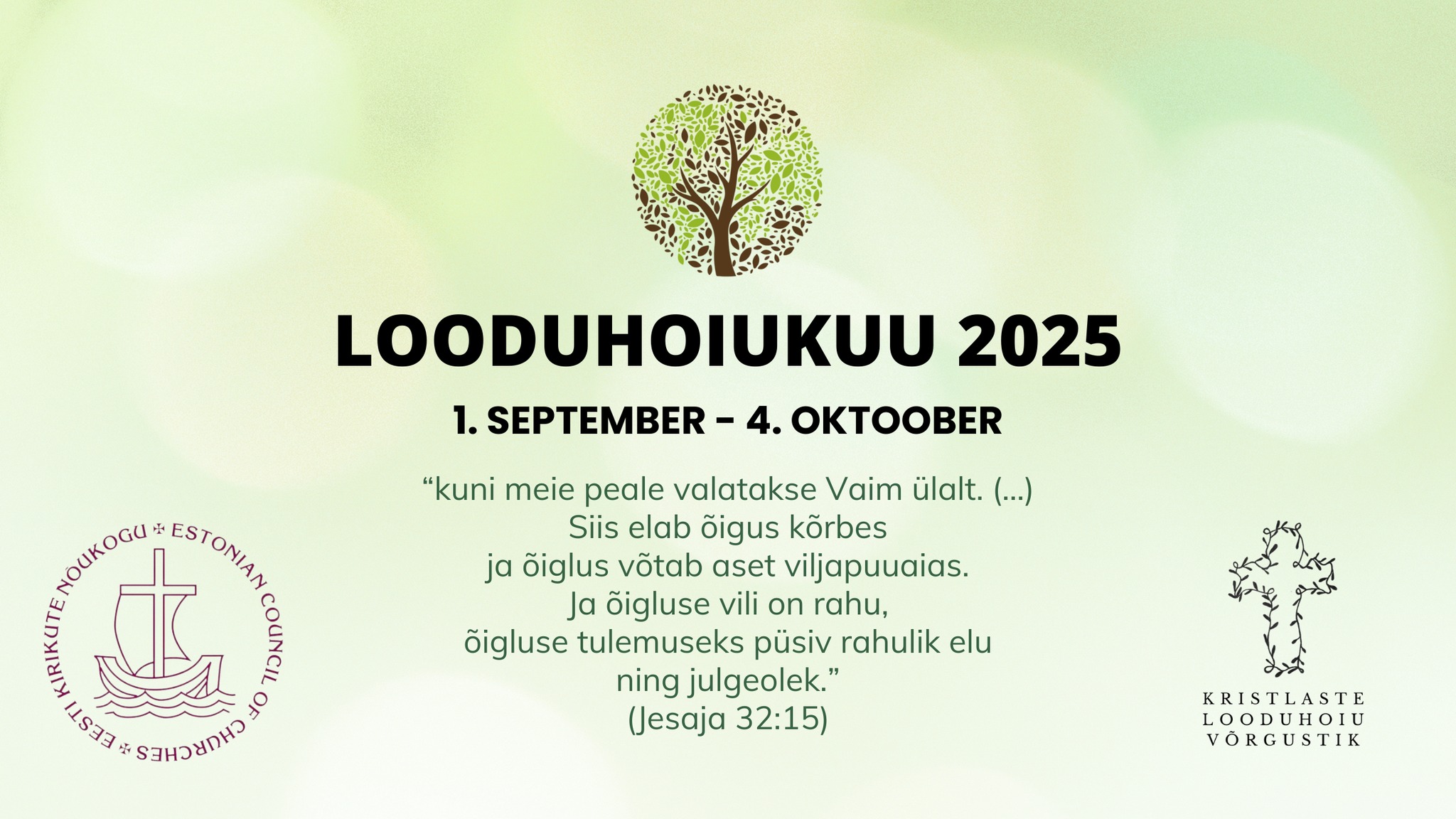 Kirikud pööravad sügisel tähelepanu looduhoiule: 1. septembil algab taas looduhoiukuu