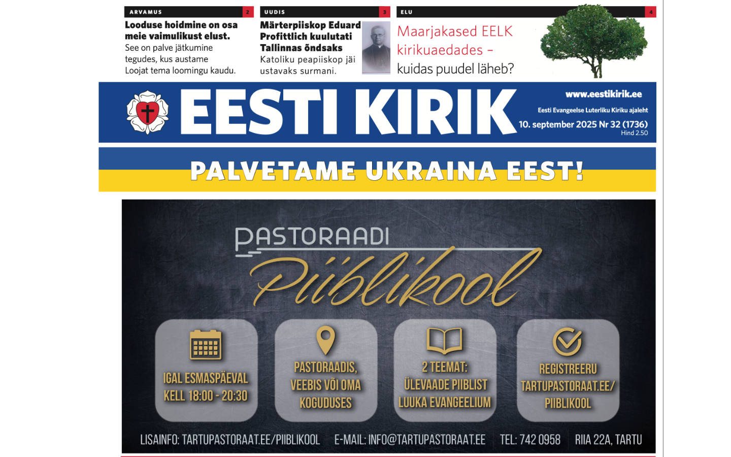 Eesti Kirik 10.09.2025