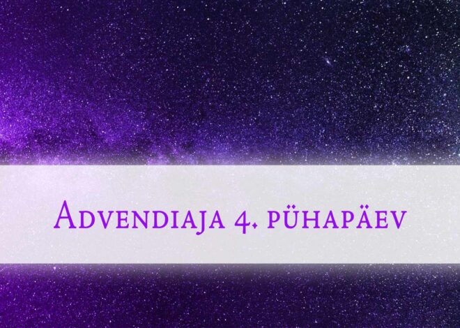 Advendiaja 4. pühapäev