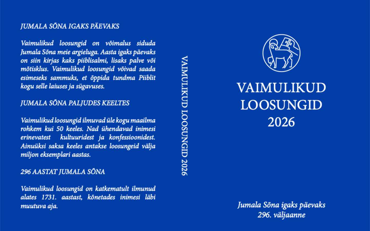 Ilmunud on vennastekoguduse “Vaimulikud loosungid 2026”