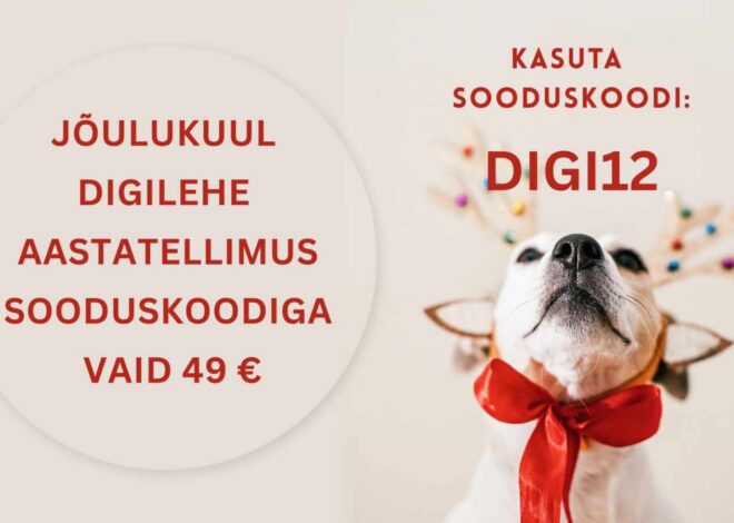 Jõulukuul on Eesti Kiriku digileht soodsam