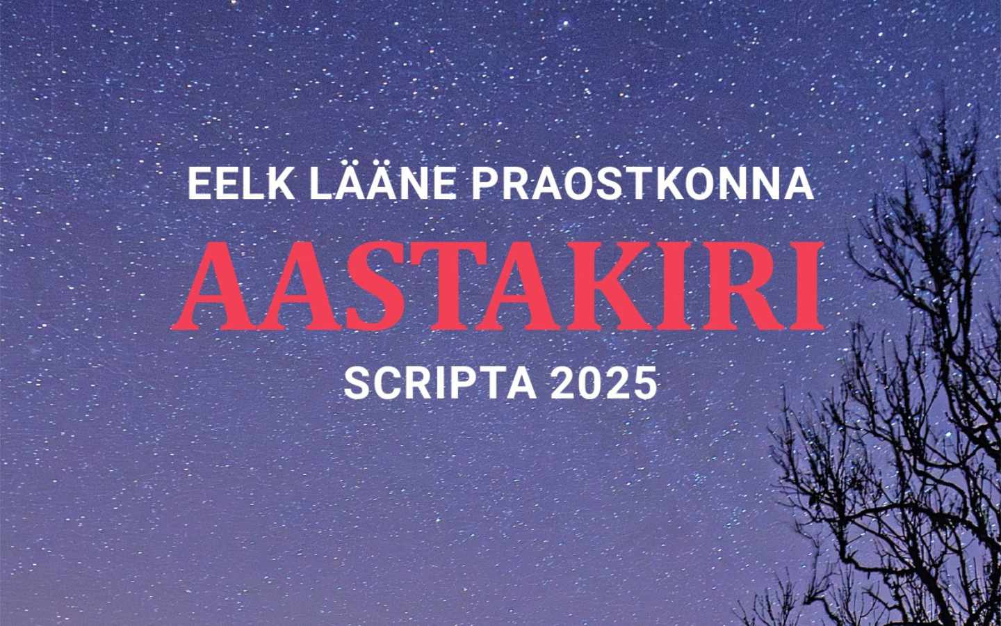Ilmunud on EELK Lääne praostkonna aastakirjad 2025 (Scripta Annalia)