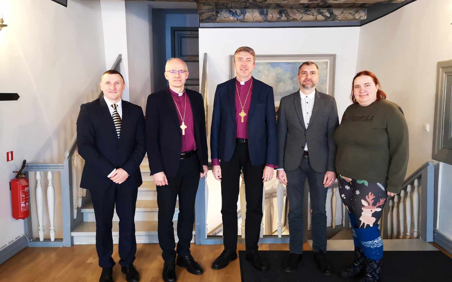 Juhatuse esimeeste konverentsi uus juhatus kohtus peapiiskopi ja piiskopiga: sihiks tugevam koostöö koguduste juhtide vahel