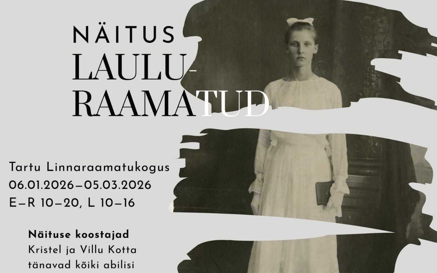 Tartu Linnaraamatukogus on avatud näitus “Lauluraamatud”