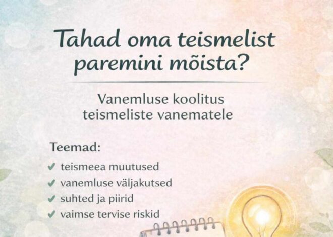 Eesti Diakoonia kutsub lapsevanemaid koolitusõhtutele teismeliste paremaks mõistmiseks