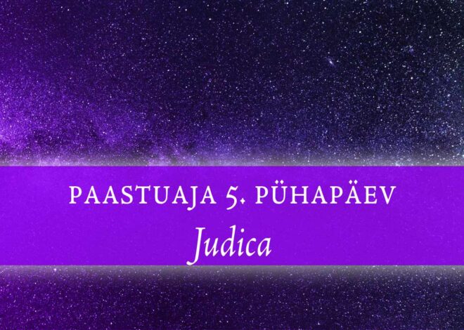 Paastuaja 5. pühapäev (Judica)