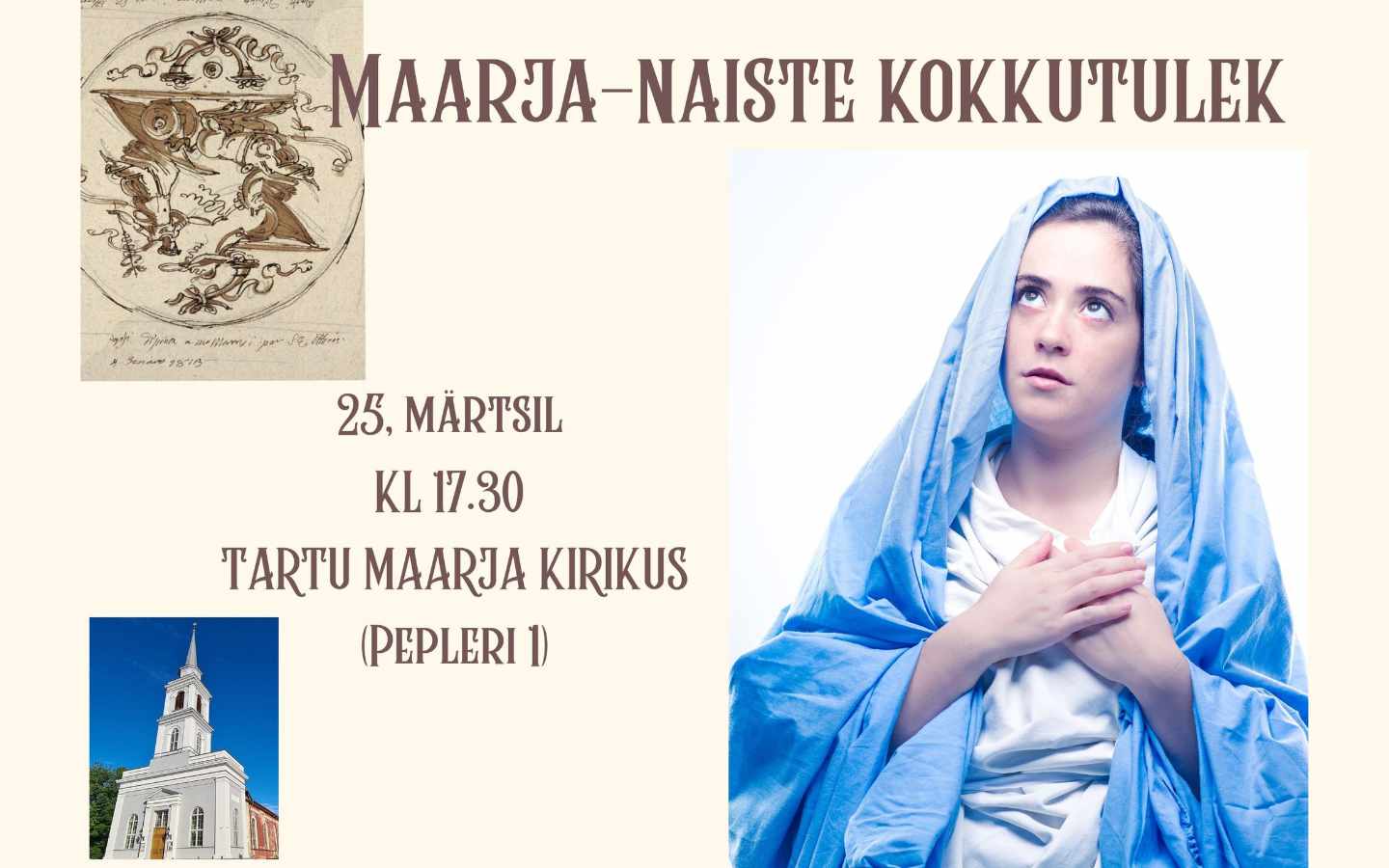 Tartu Maarja kogudus kutsub kokku kõik Maarja-nimelised naised