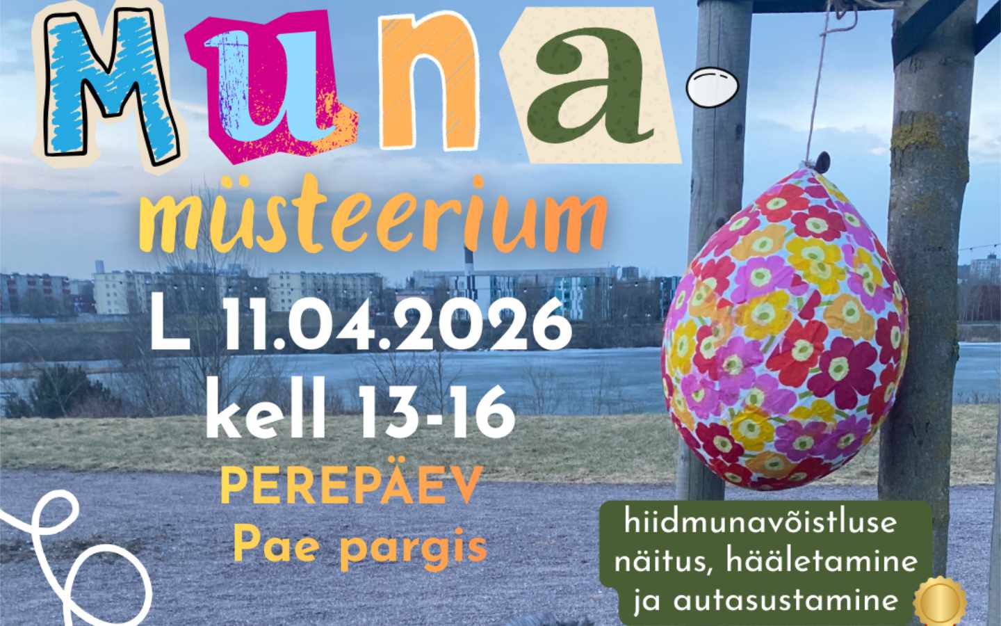 11. aprillil korraldab EELK Lasnamäe Püha Markuse kogudus Pae pargis peresõbraliku kevadürituse, mis ühendab munaveeretamise traditsiooni ja hiidmunade meisterd