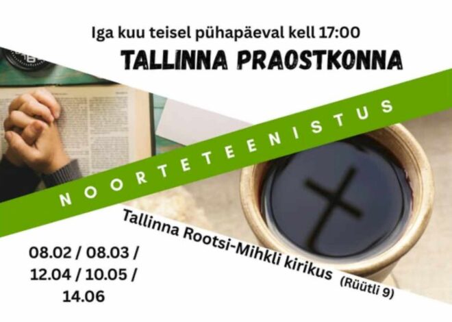 Tallinna praostkonna noorteteenistused koguvad jõudu: järgmine kohtumine toimub 8. märtsil Rootsi-Mihkli kirikus