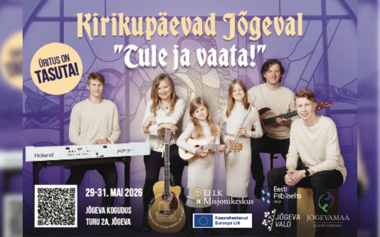 Jõgeva kirikupäevad kutsuvad: „Tule ja vaata!“