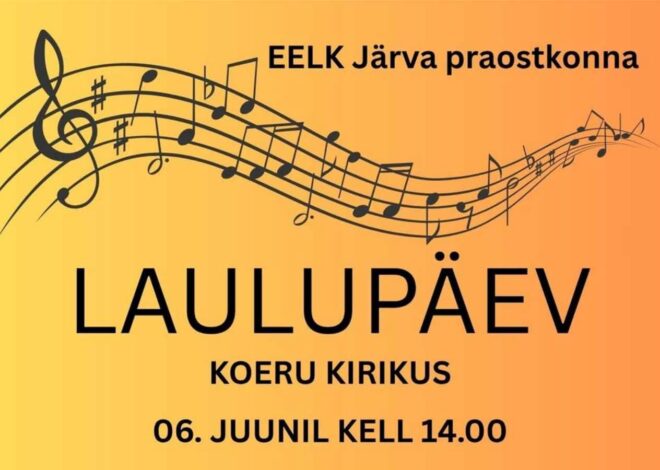 Järva praostkonna vaimulik laulupäev toob Koeru kirikusse ligi saja lauljat Eestist ja Soomest