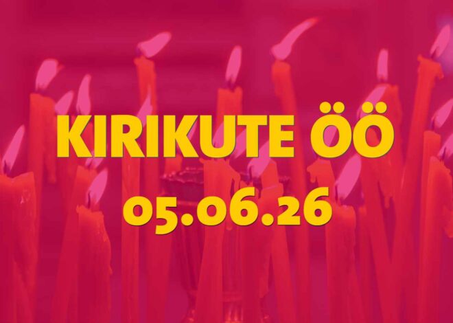 2026. aasta Kirikute Öö toimub reedel, 5. juunil
