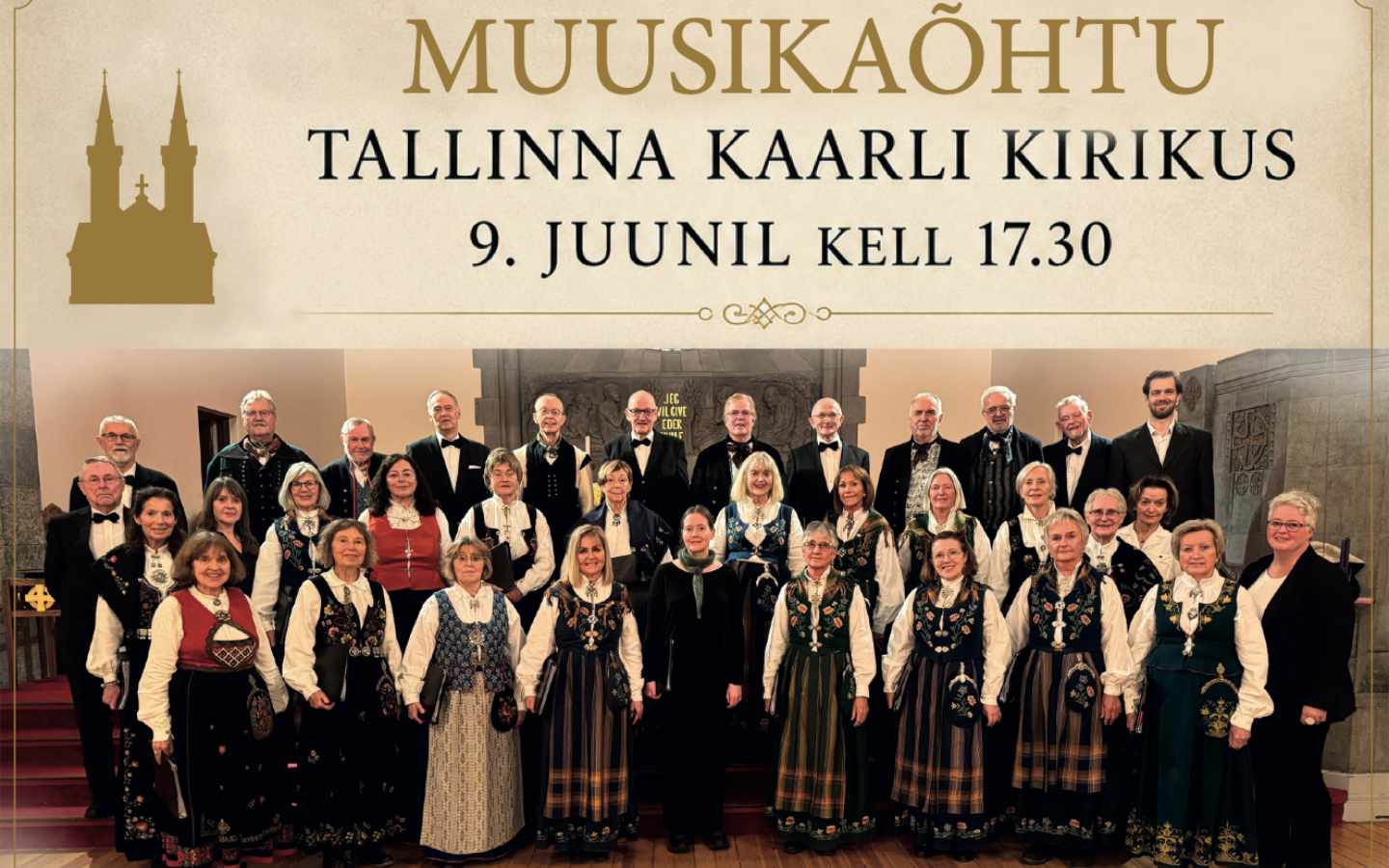 Tallinna Kaarli kirikus kõlab täna Norra ja Eesti koorimuusika (sissepääs prii)