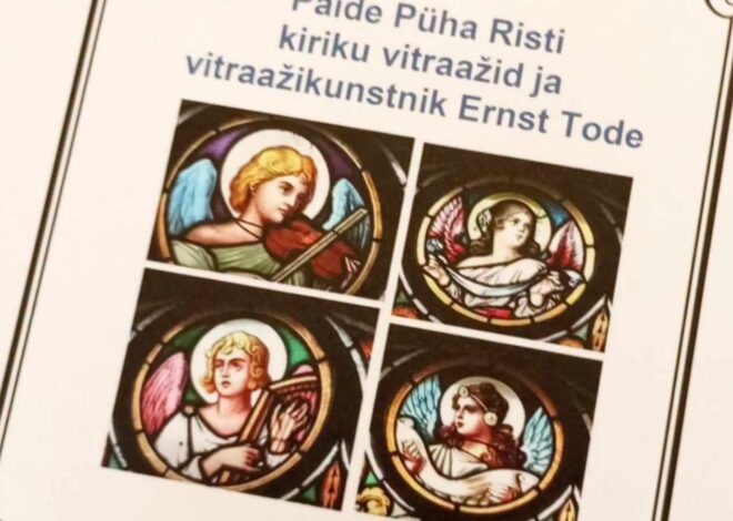 Paide Püha Risti kiriku 240. juubeliks ilmus vitraažakende lugu tutvustav raamat