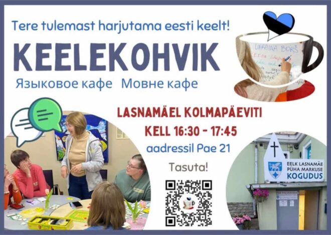 Lasnamäe Markuse koguduse keelekohvik alustab viiendat hooaega