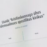 Noortekogu sõnumi muudatusettepaneku hääletus ekraanil