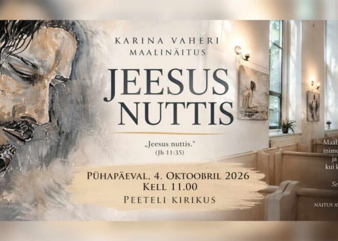 Peeteli kirikus avatakse Karina Vaheri maalinäitus „Jeesus nuttis“